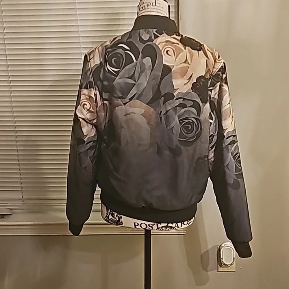 PUMA x CAREAUX BOMBER Reversible JACKET Floral Size Large - Picture 6 of 13